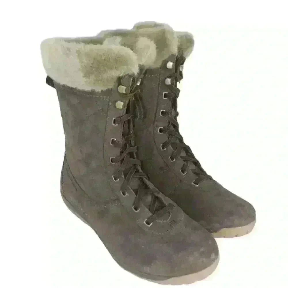 Helly Hansen Eir Lace Up Boots Brown Sz 7.5 W NEW WITHOUT BOX